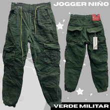 Cargar imagen en el visor de la galería, Jogger en dril para niño

